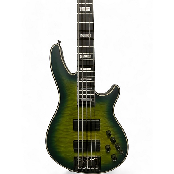 Used Schecter Guitar Research DANIEL FIRTH HELLRAISER EXTREME CTHULU BURST Electric Bass Guitar