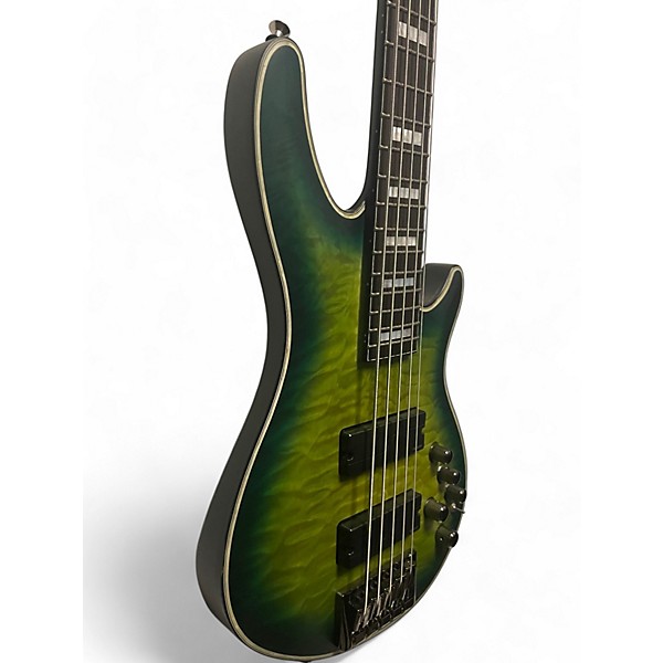 Used Schecter Guitar Research DANIEL FIRTH HELLRAISER EXTREME CTHULU BURST Electric Bass Guitar