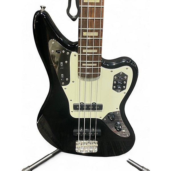 Used Fender Used Fender Jaguar Bass MIJ Black and White Electric Bass Guitar