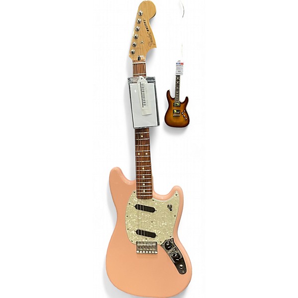 Used Fender Used Fender Mustang Shell Pink Solid Body Electric Guitar