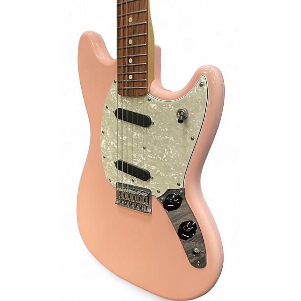 Used Fender Used Fender Mustang Shell Pink Solid Body Electric Guitar