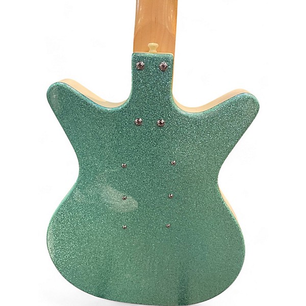 Used Danelectro DC3 Emerald Green Solid Body Electric Guitar