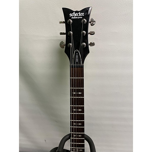 Used Schecter Guitar Research Used Schecter Guitar Research Omen 6 Black And Gold Solid Body Electric Guitar