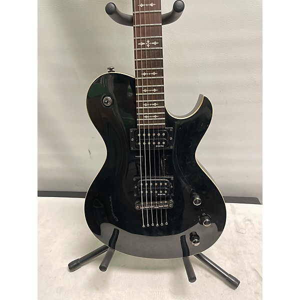 Used Schecter Guitar Research Used Schecter Guitar Research Omen 6 Black And Gold Solid Body Electric Guitar