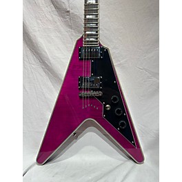 Used Schecter Guitar Research Used Schecter Guitar Research V-1 CUSTOM Trans Purple Solid Body Electric Guitar