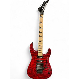 Used Jackson Used Jackson JS34Q Dinky Transparent Red Solid Body Electric Guitar