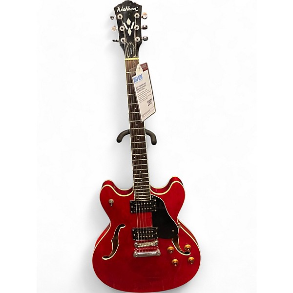 Used Washburn HB30 Cherry Hollow Body Electric Guitar