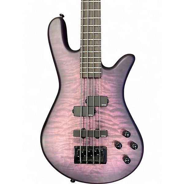 Used Spector NS Pulse Purple Electric Bass Guitar