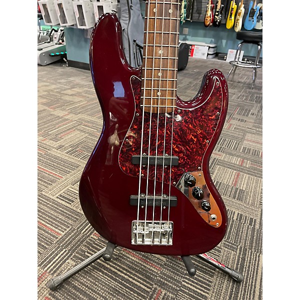 Used Fender Used Fender Player Jazz Bass V Red Electric Bass Guitar