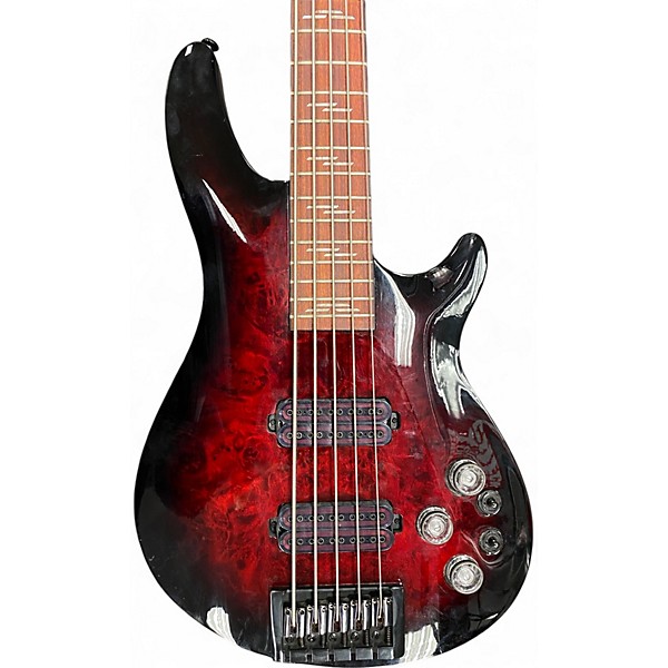 Used Schecter Guitar Research Used Schecter Guitar Research Omen elite 5 Red burst Electric Bass Guitar