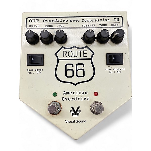 Used Visual Sound Used Visual Sound V2RT66 V2 Route 66 Overdrive Compressor Effect Processor