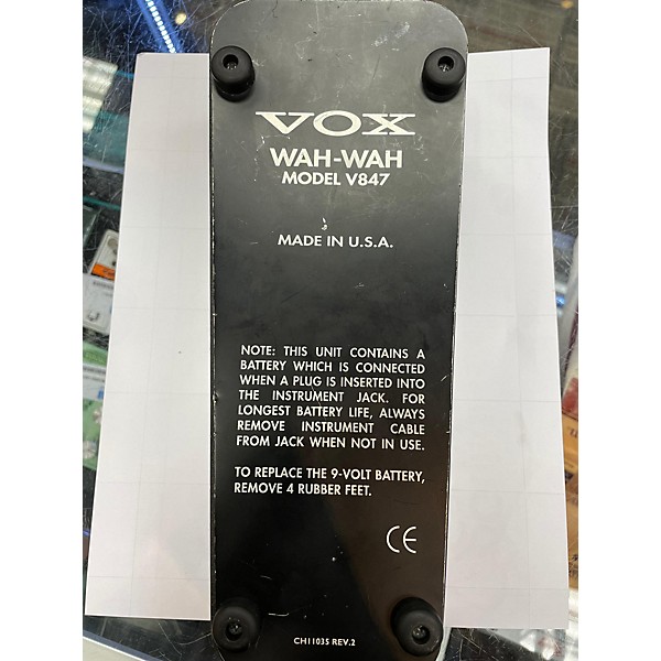 Used VOX Used VOX V847 Reissue Wah Effect Pedal