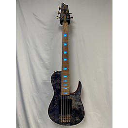 Used D'mark Used D'MARK OMEGA 5 BLUE BURL Electric Bass Guitar