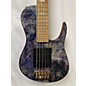 Used D'mark Used D'MARK OMEGA 5 BLUE BURL Electric Bass Guitar