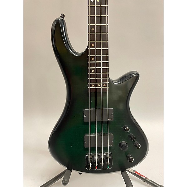 Used Schecter Guitar Research Used Schecter Guitar Research Stiletto Studio 4 Forest Green Electric Bass Guitar