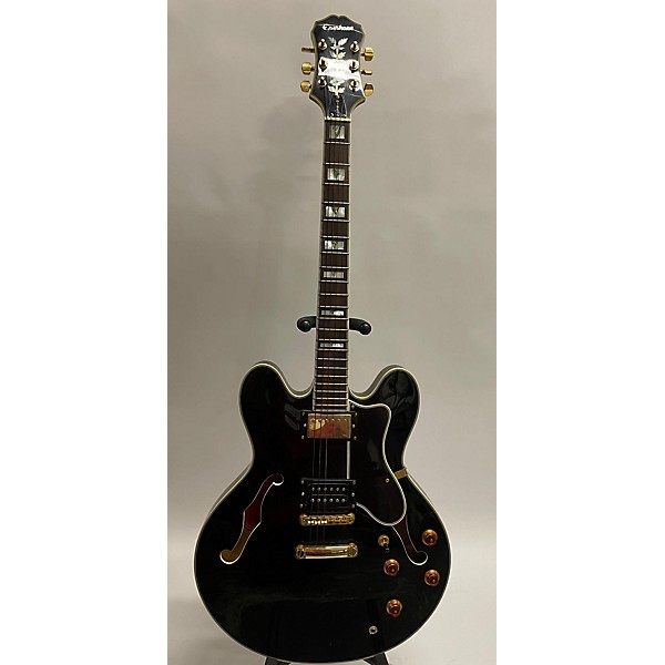 Used Epiphone Used Epiphone Sheraton Black Hollow Body Electric Guitar