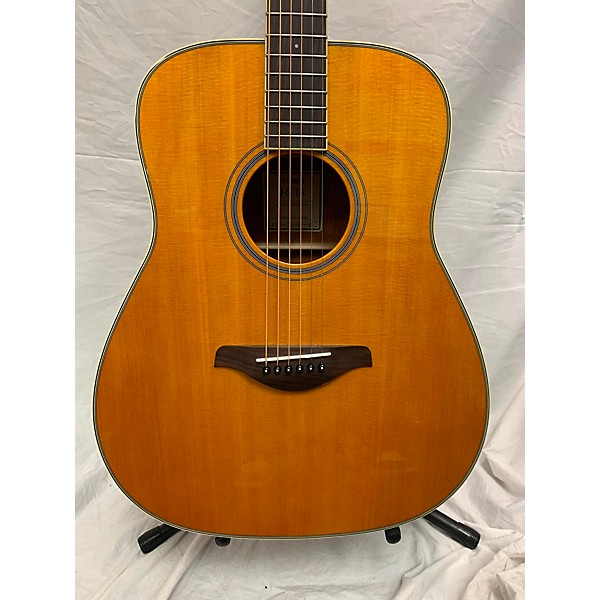 Used Yamaha Used Yamaha Fg-ta Natural Acoustic Electric Guitar