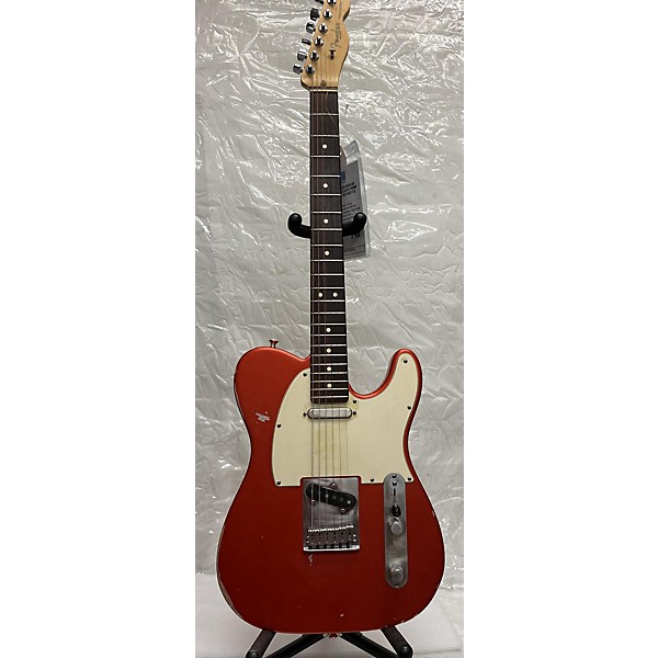 Used Fender Used 2002 Fender American Standard Telecaster Chrome Red Metallic Solid Body Electric Guitar