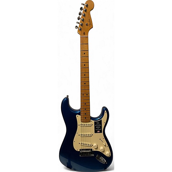 Used Fender American Ultra Stratocaster Cobra Blue Solid Body Electric Guitar