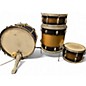 Vintage Slingerland Vintage 1950s Slingerland 4 piece Swingmaster Ensemble Black And Gold Duco Drum Kit thumbnail