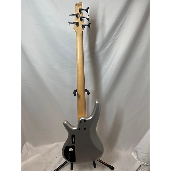 Used Ibanez Used Ibanez SR305 5 String Silver Electric Bass Guitar