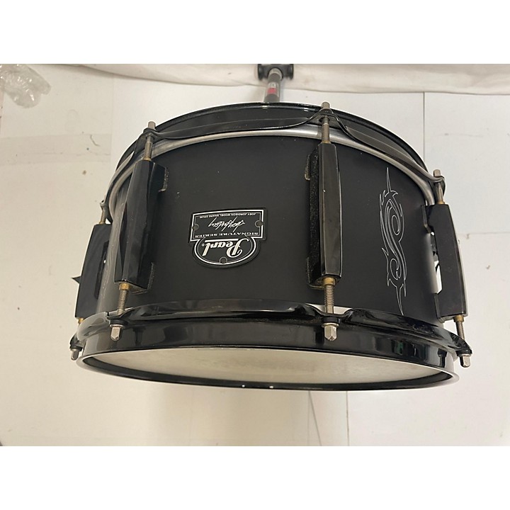 Used Pearl 13X6 Joey Jordison Signature Snare Drum Black 196
