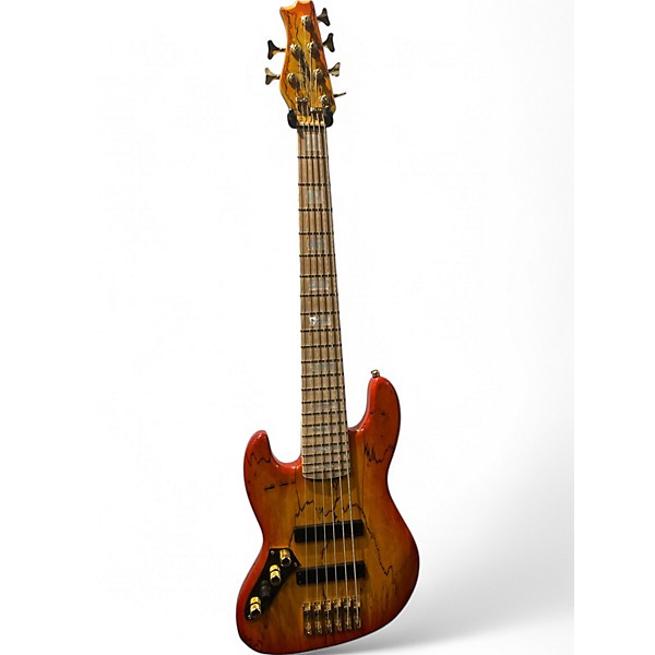 Used Edward Floyd DEACON 6 STRING Natural Electric Bass Guitar
