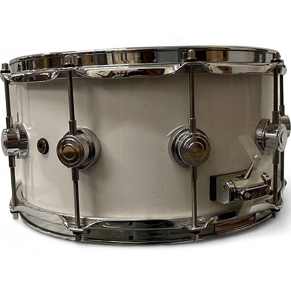 Used DW Used DW Collector's Series Maple Snare WHITE Drum