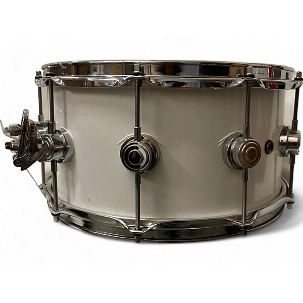 Used DW Used DW Collector's Series Maple Snare WHITE Drum