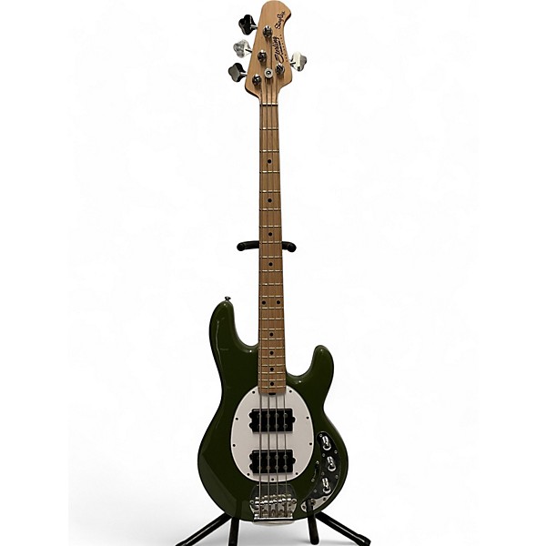 Used Ernie Ball Music Man Used Ernie Ball Music Man Stingray 4 String Royal Olive Electric Bass Guitar