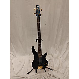 Used Ibanez Used Ibanez SDGR SR300EDX Black Ice Frozen Matte Electric Bass Guitar