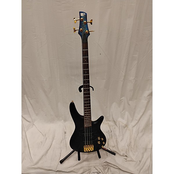 Used Ibanez Used Ibanez SDGR SR300EDX Black Ice Frozen Matte Electric Bass Guitar