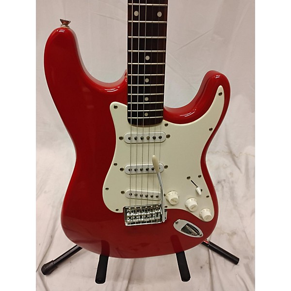 Used Squier Used Squier Affinity Stratocaster Candy Apple Red Solid Body Electric Guitar