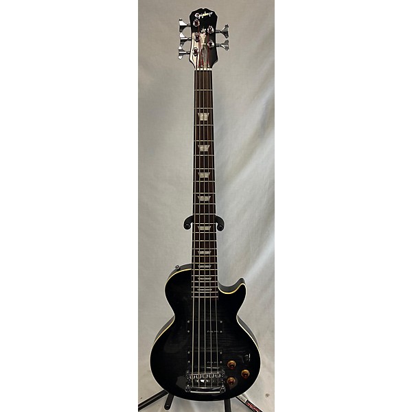 Used Epiphone Used Epiphone Les Paul Standard 5 Grey Burst Electric Bass Guitar