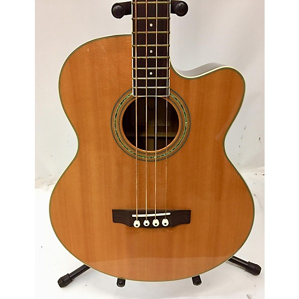 Used Cort Used Cort SJB6FX Natural Acoustic Bass Guitar