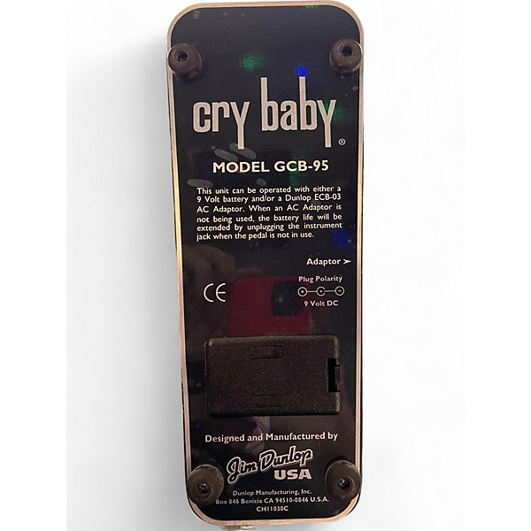 Used Dunlop Used Dunlop GCB95 Original Crybaby Wah Effect Pedal