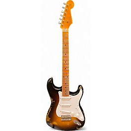 Used 2024 Fender Limited 70th Anniversary 1954 Stratocaster Heavy Relic 2 Color Sunburst Solid Body Electric Guitar