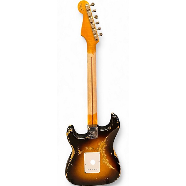Used 2024 Fender Limited 70th Anniversary 1954 Stratocaster Heavy Relic 2 Color Sunburst Solid Body Electric Guitar