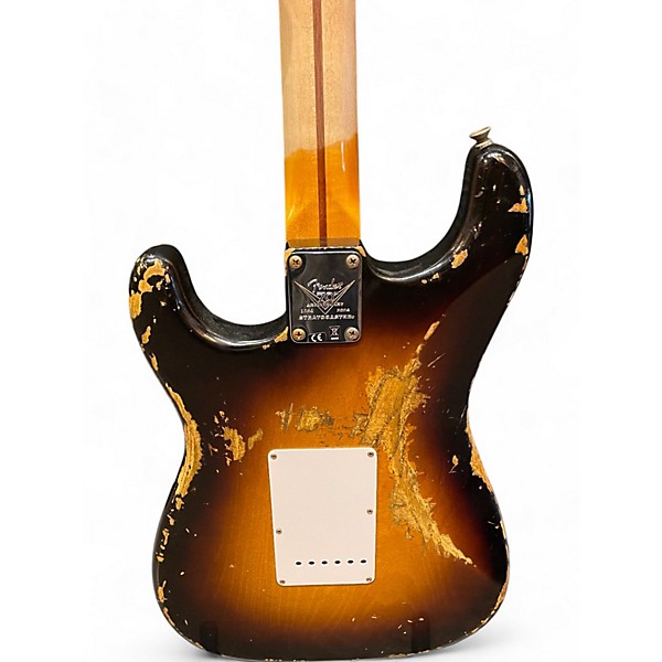 Used 2024 Fender Limited 70th Anniversary 1954 Stratocaster Heavy Relic 2 Color Sunburst Solid Body Electric Guitar