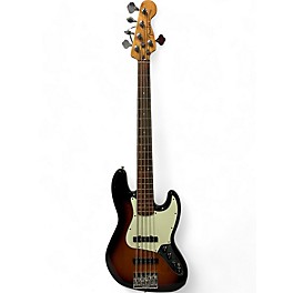 Used 2021 Fender Player Plus Jazz Bass V 3 Color Sunburst Electric Bass Guitar