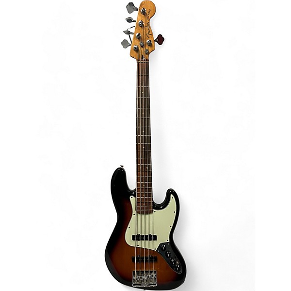 Used 2021 Fender Player Plus Jazz Bass V 3 Color Sunburst Electric Bass Guitar