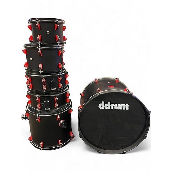 Used ddrum Used ddrum Hybrid Satin Black Drum Kit