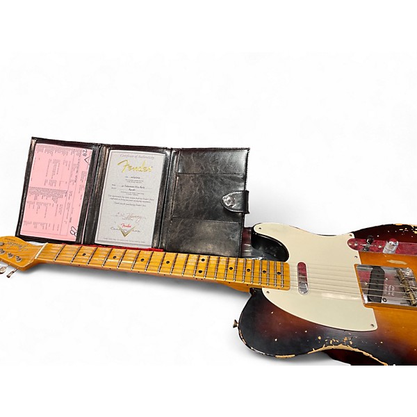 Used Fender Used Fender 1953 Heavy Relic Telecaster 2 Color Sunburst Solid Body Electric Guitar