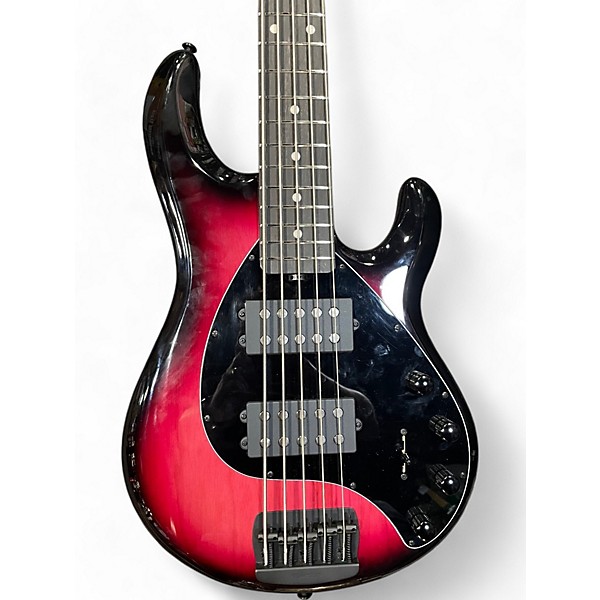 Used 2022 Ernie Ball Music Man Stingray 5 String raspberry burst Electric Bass Guitar