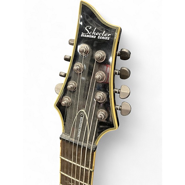 Used Schecter Guitar Research Used Schecter Guitar Research Hellraiser C8 Special 8 String Left Handed Trans Black Electri...