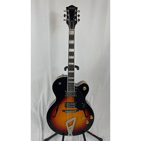 Used Gretsch Guitars Used Gretsch Guitars G2420T Streamliner 3 Tone Sunburst Hollow Body Electric Guitar