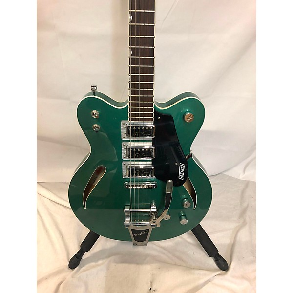 Used Gretsch Guitars Used Gretsch Guitars G5622T Electromatic Center Block Double Cut Bigsby Green Hollow Body Electric Gu...