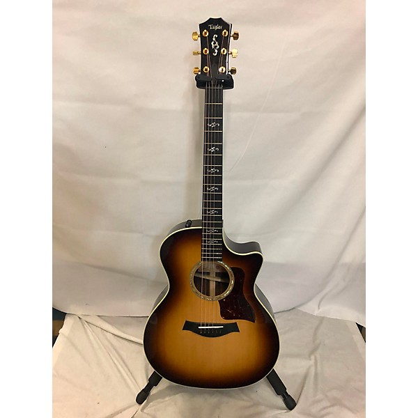 Used Taylor Used Taylor 414CER V-Class Edge Burst Acoustic Electric Guitar