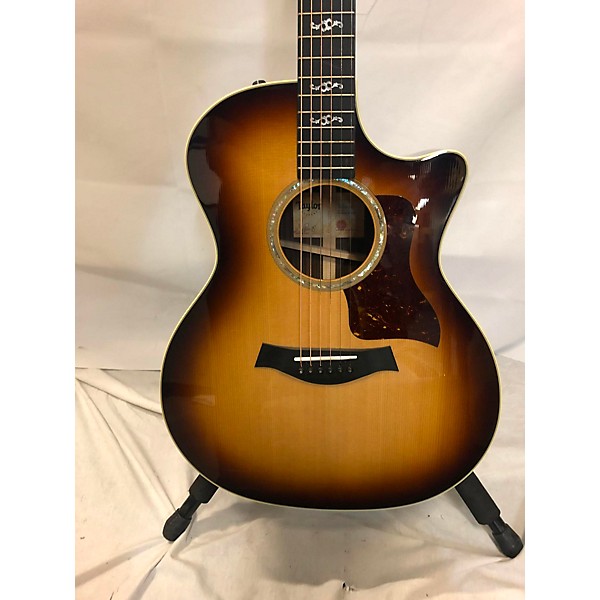 Used Taylor Used Taylor 414CER V-Class Edge Burst Acoustic Electric Guitar