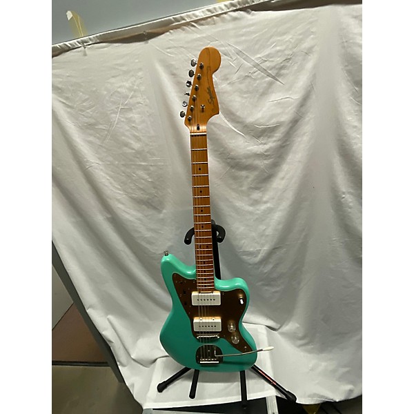 Used Squier Used 2022 Squier 40th Anniversary Vintage Jazzmaster Seafoam Green Solid Body Electric Guitar